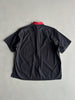 COMME DES GARÇONS HOMME - S/S 1991 CONTRASTING COLLAR SHORT SLEEVE SHIRT