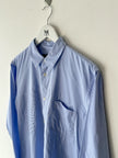 COMME DES GARÇONS - 2000s LONG SLEEVE SHIRT WITH TONAL EMBROIDERED DETAILS AT FRONT