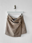 COSTUME NATIONAL - F/W 2012 FAUX FUR WRAP MINI SKIRT