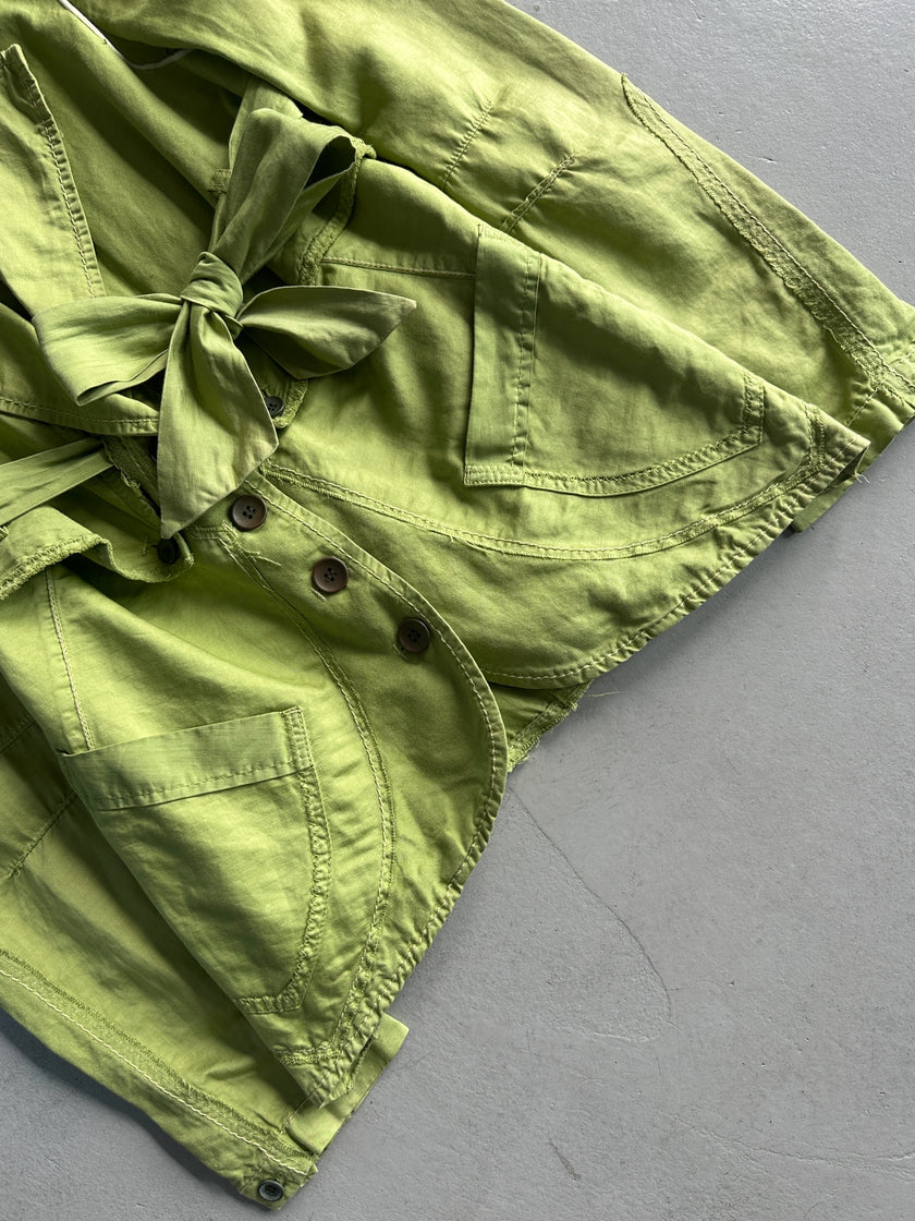 MARITHÉ + FRANÇOIS GIRBAUD - S/S 2006 TIE FRONT COTTON BLAZER