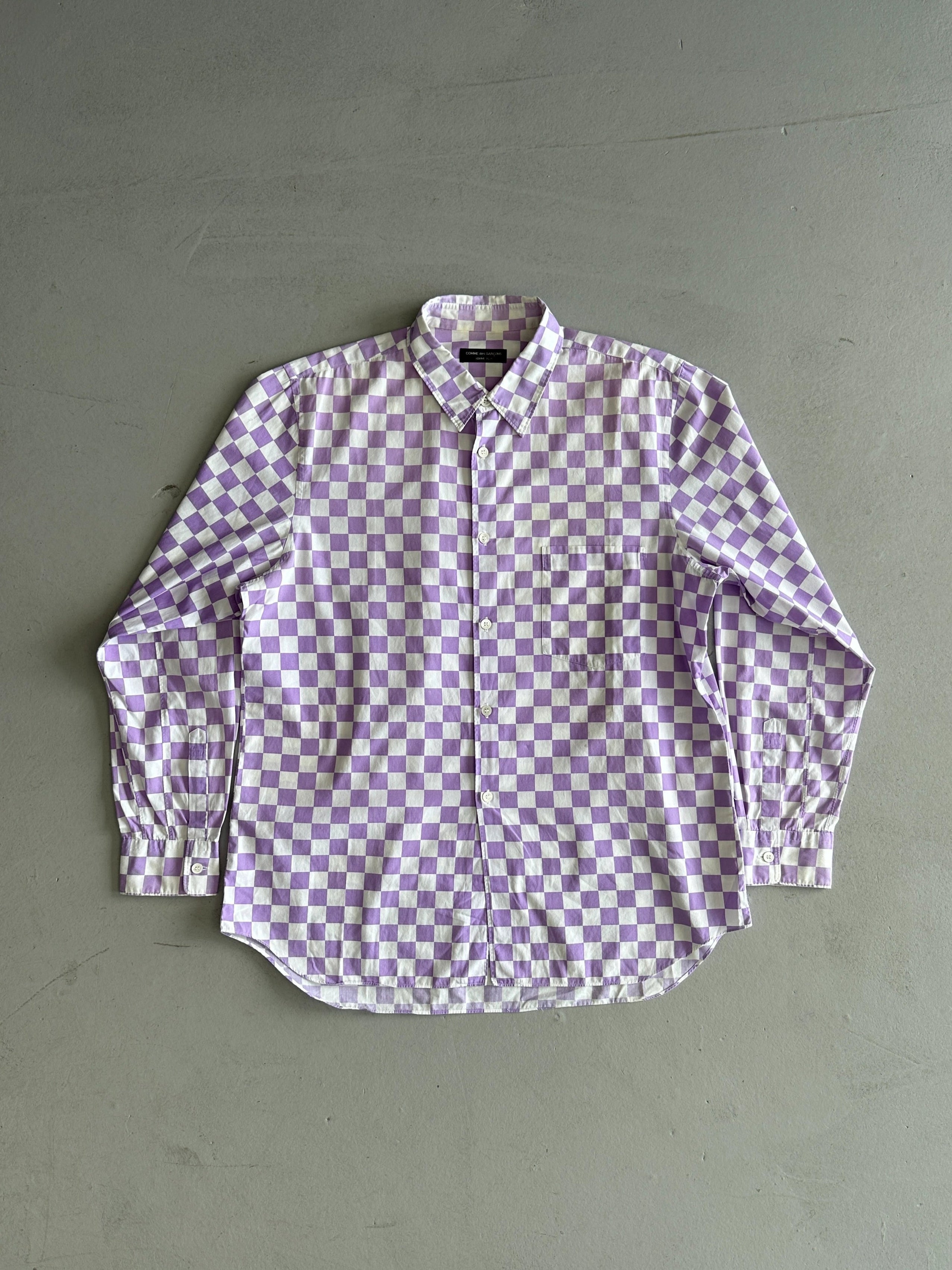 COMME DES GARÇONS HOMME PLUS - S/S 2001 GRADIENT CHECKBOARD SHIRT