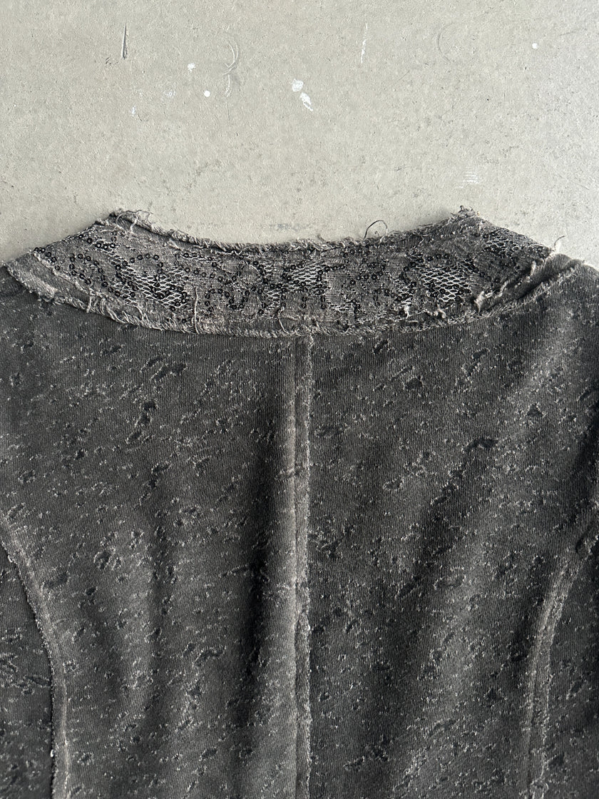 1990s OPEN CARDIGAN WITH SEQUIN DETAILS