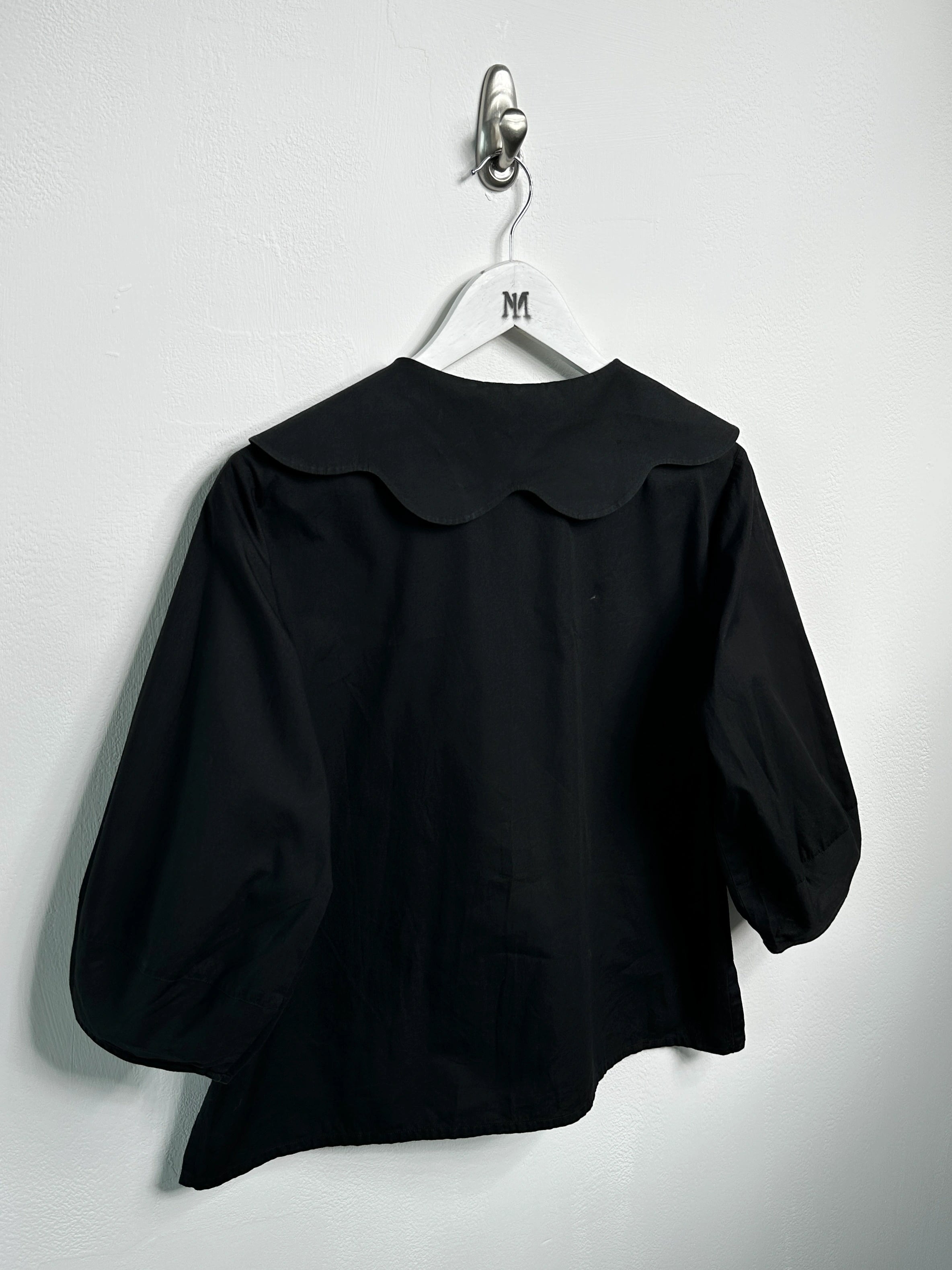 COMME DES GARÇONS - A/W 2020 BOXY FIT BUTTONED BLOUSE WITH OVERSIZED PETER PAN COLLAR
