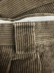 YVES SAINT LAURENT - 1980s CORDUROY FRONT PLEATS TROUSERS