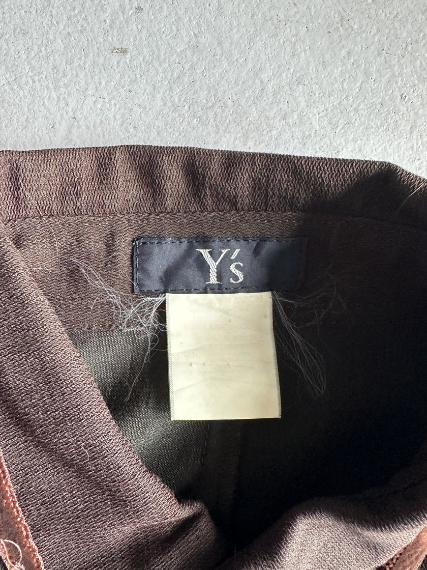 YOHJI YAMAMOTO Y's - 1990s BUTTONED MAXI DRESS WITH FRONT PLEATS