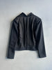 HELMUT LANG - early 2000s COLLARLESS BOXY FIT BLAZER