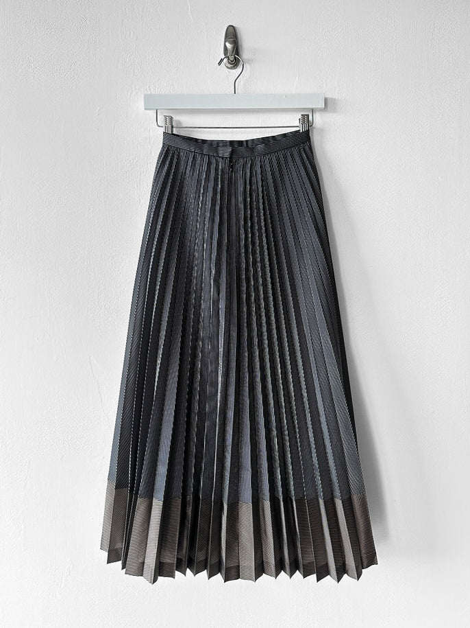 HIROKO KOSHINO - late 1990s PLEATED MAXI SKIRT
