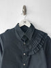 YOHJI YAMAMOTO Y'S - F/W 2016 SHIRT WITH RUFFLED YOKE OVER ONE SHOULDER AND BACK