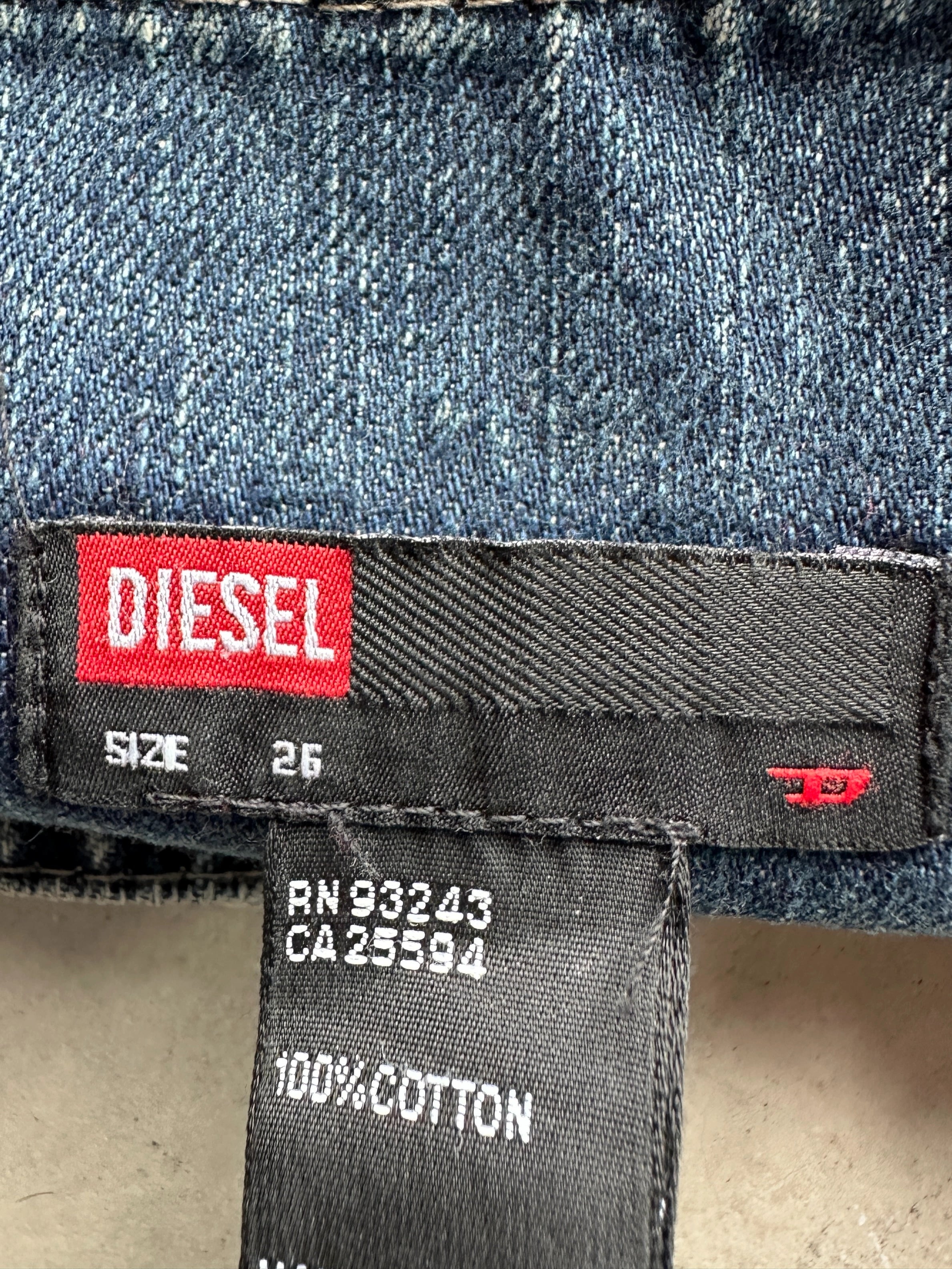 DIESEL - 2004 MINI MICRO DENIM CARGO SKIRT