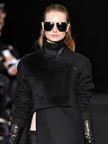 COSTUME NATIONAL - F/W 2012 FAUX FUR WRAP MINI SKIRT