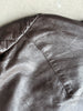 1970s CROP FIT LEATHER JACKET WITH 3/4 SLEEVE