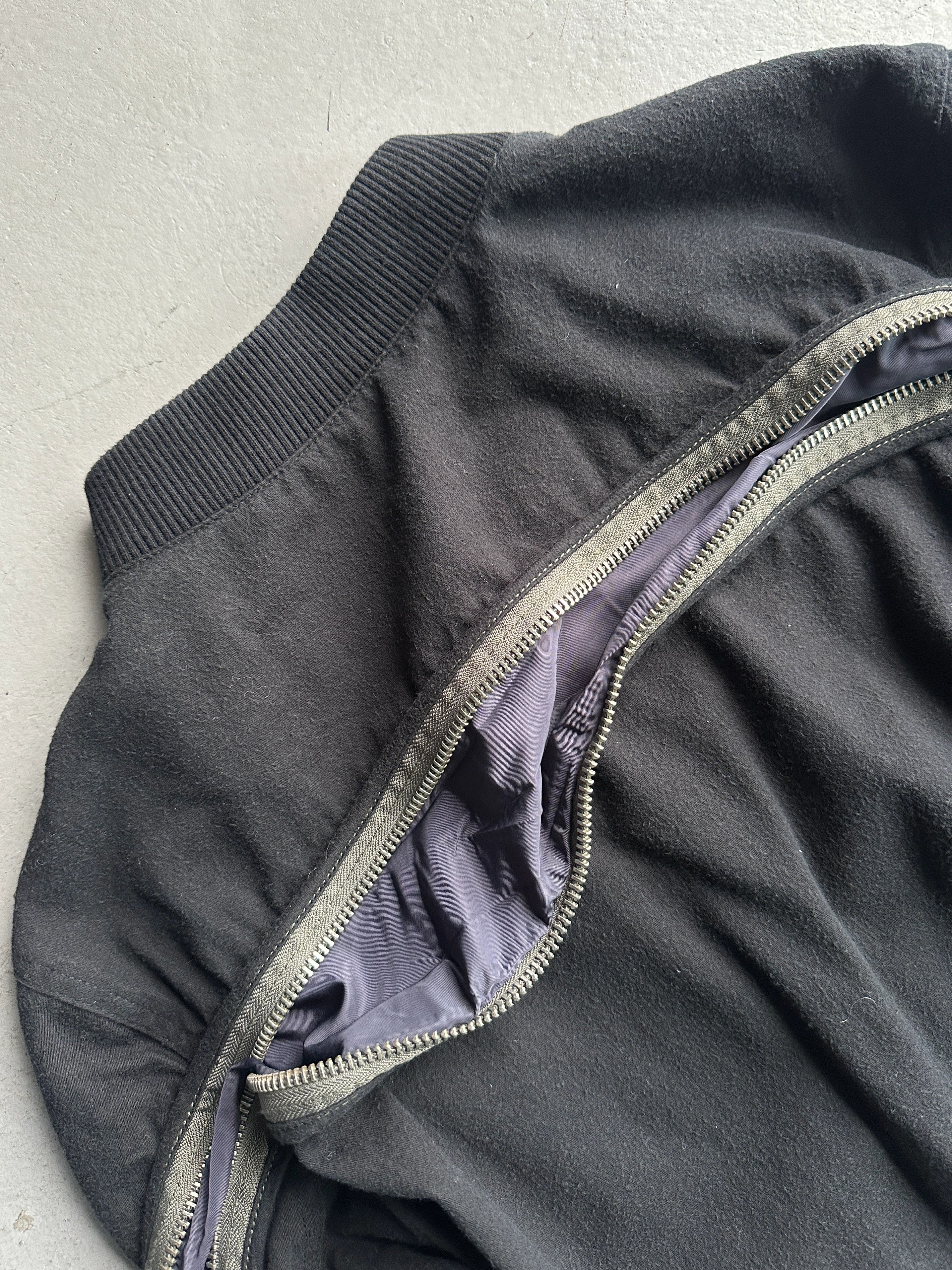 DRIES VAN NOTEN - F/W 2014 LAYERED JACKET WITH ZIP RUNNING FROM SLEEVE TO BACK