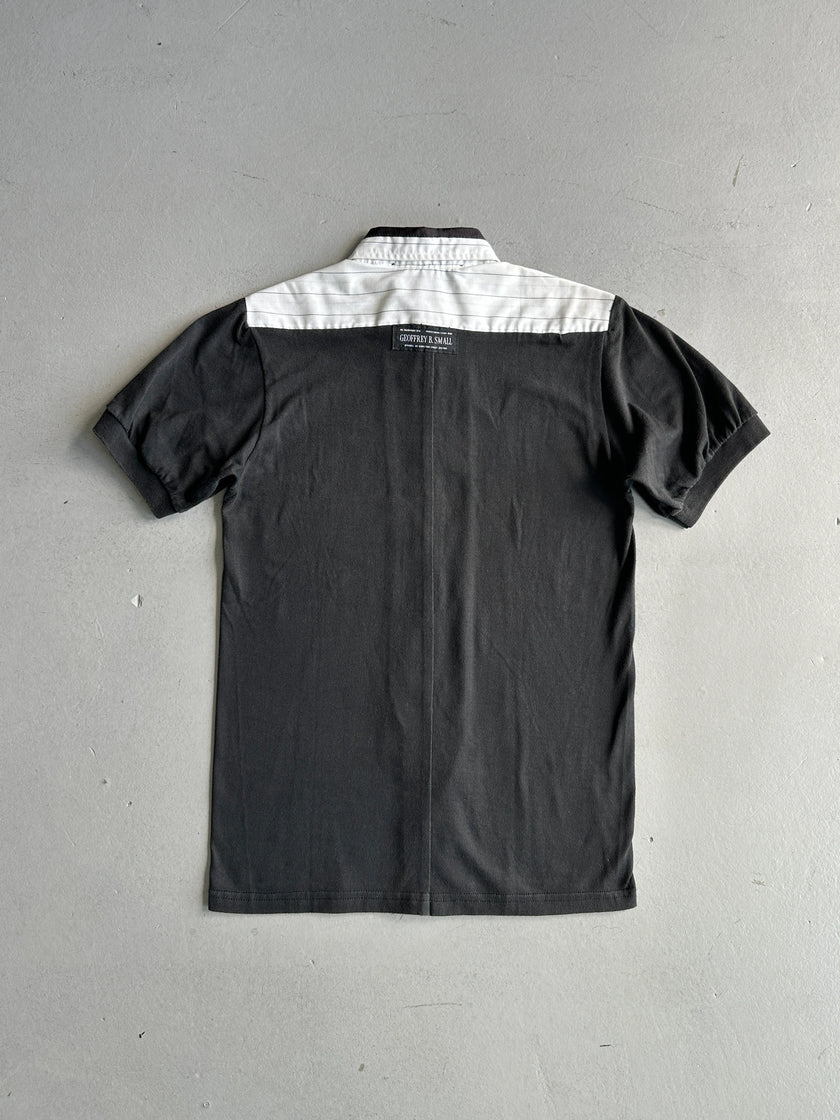 GEOFFREY B.SMALL - 1990s SHORT SLEEVE PANELED SHIRT