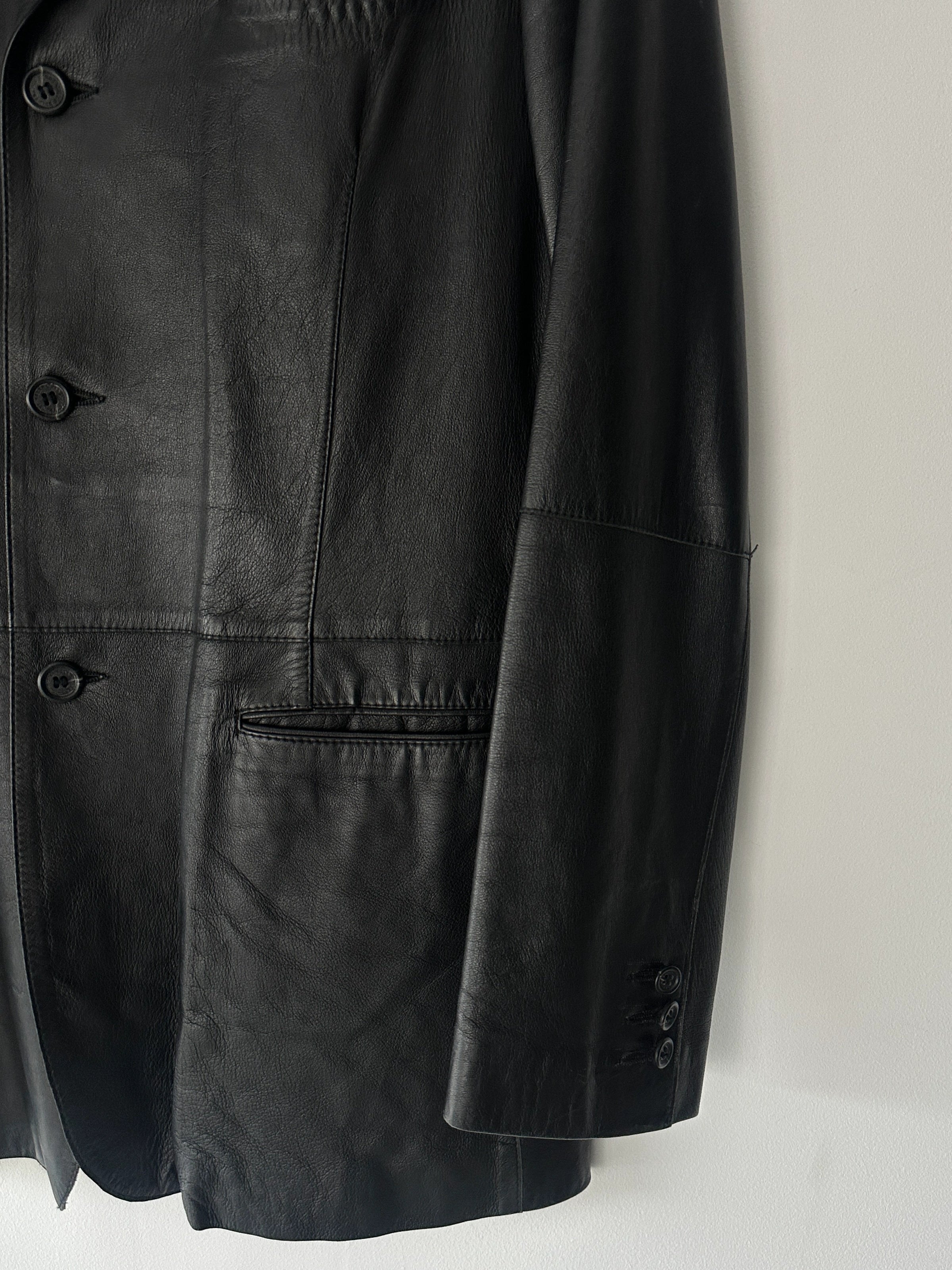 GIANFRANCO FERRÉ - early 2000s SOFT LEATHER BLAZER