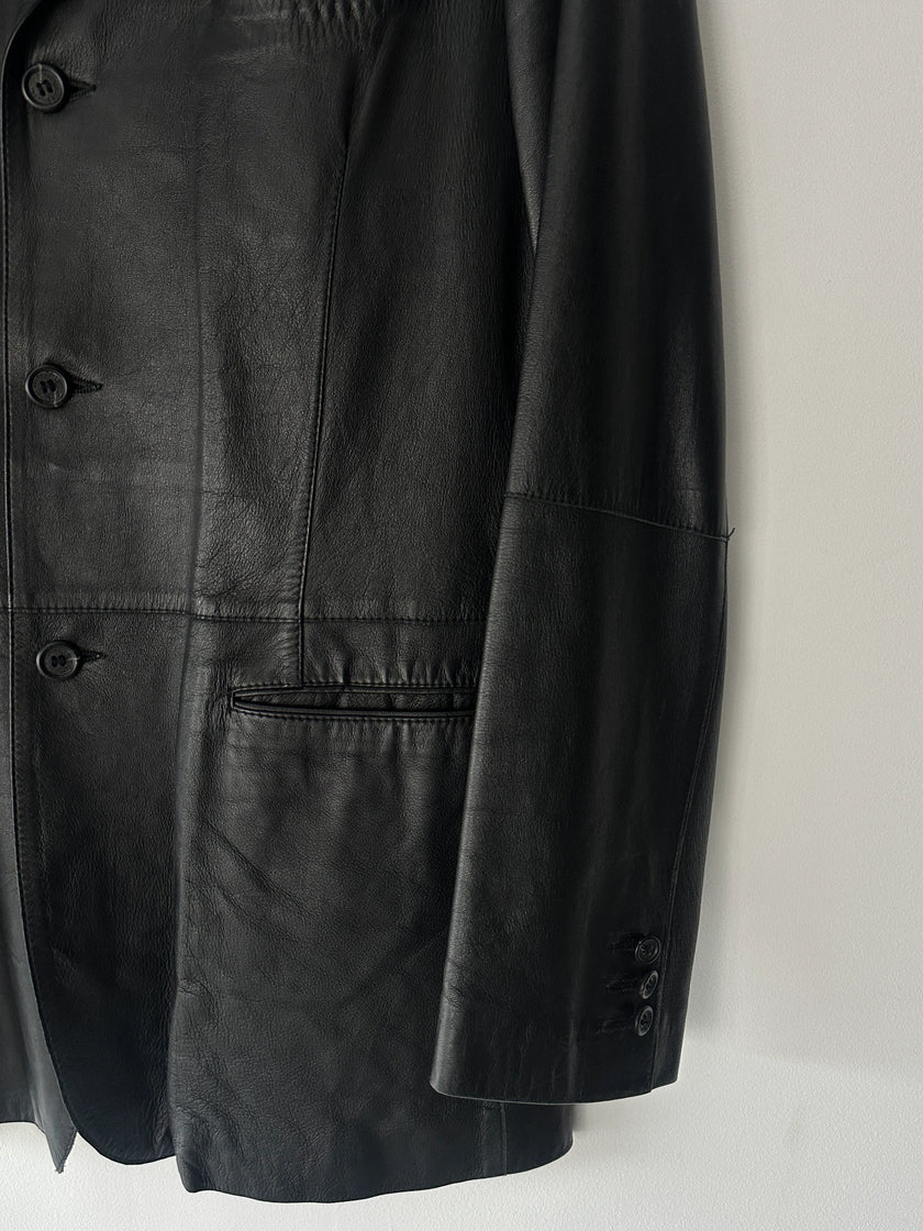 GIANFRANCO FERRÉ - early 2000s SOFT LEATHER BLAZER