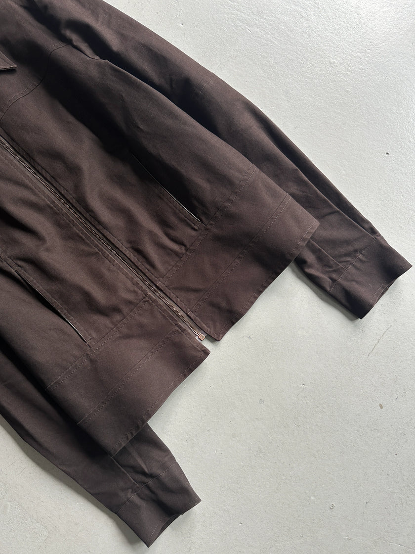 ICEBERG - 1990s STRAIGHT FIT JACKET WITH LEATHER TRIMS