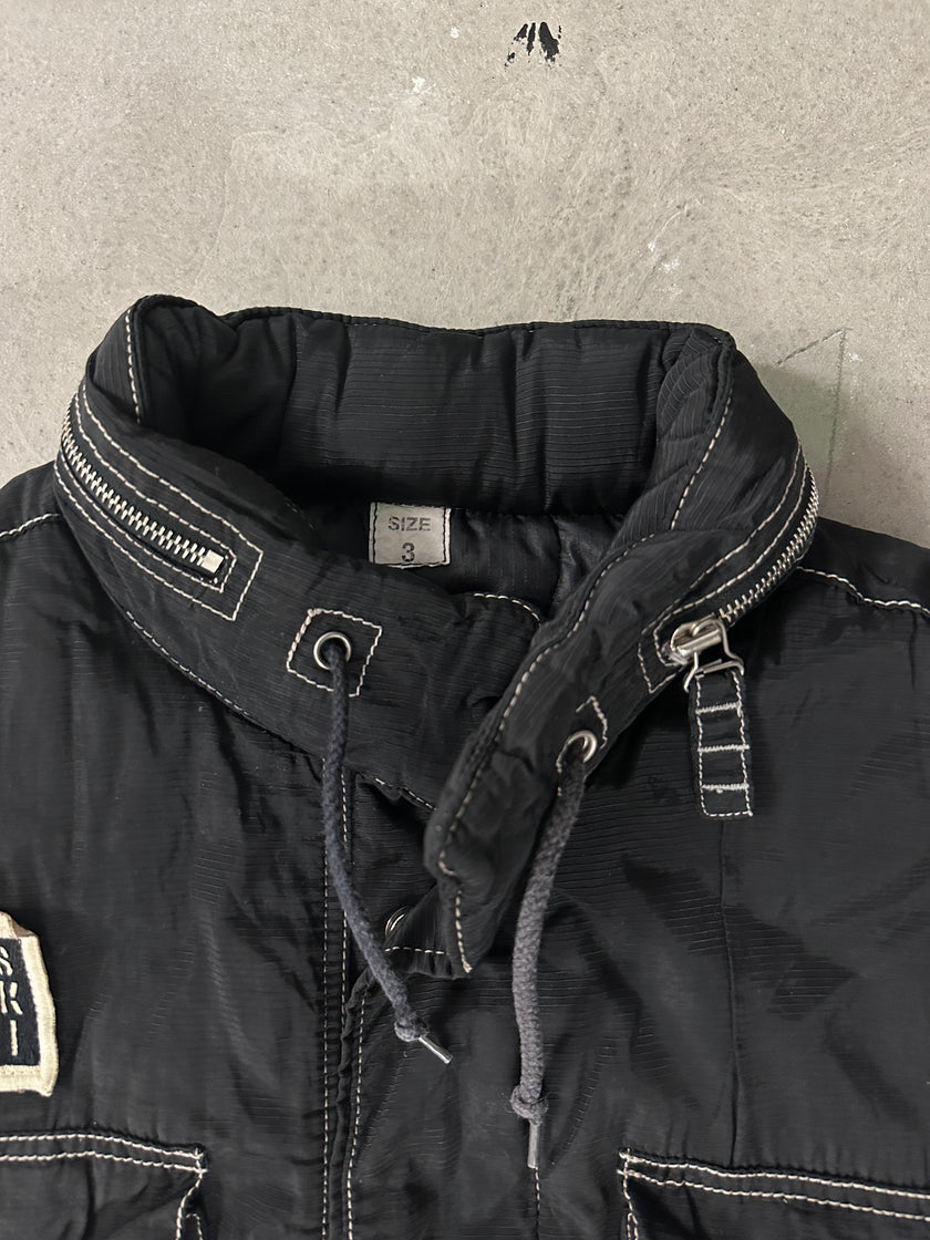 JET SET SKI - 1990s PARACHUTE PUFFER GILET