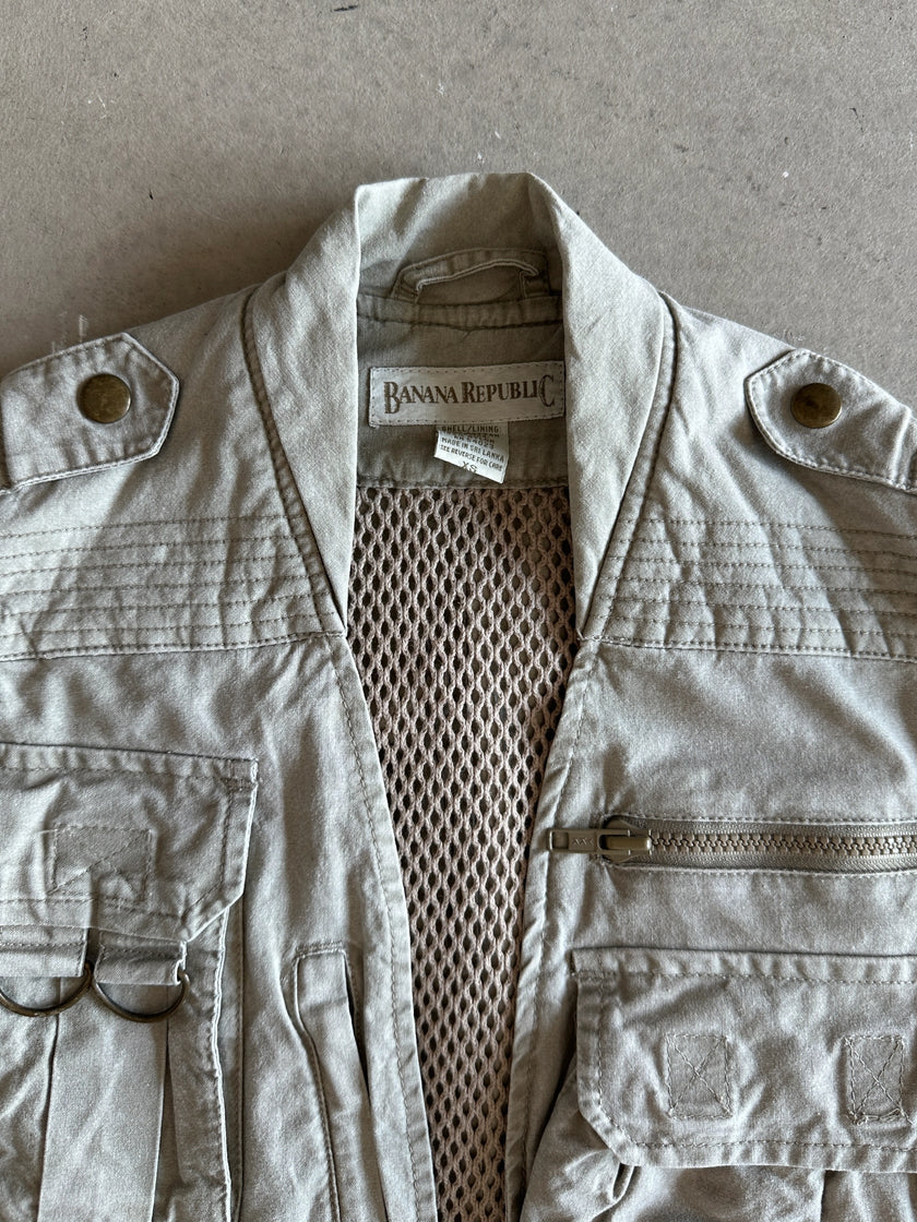BANANA REPUBLIC - 1990s MULTI POCKET CARGO VEST