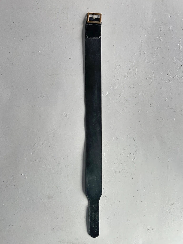 MICHIKO KOSHINO - 1990s LEATHER WAIST BELT