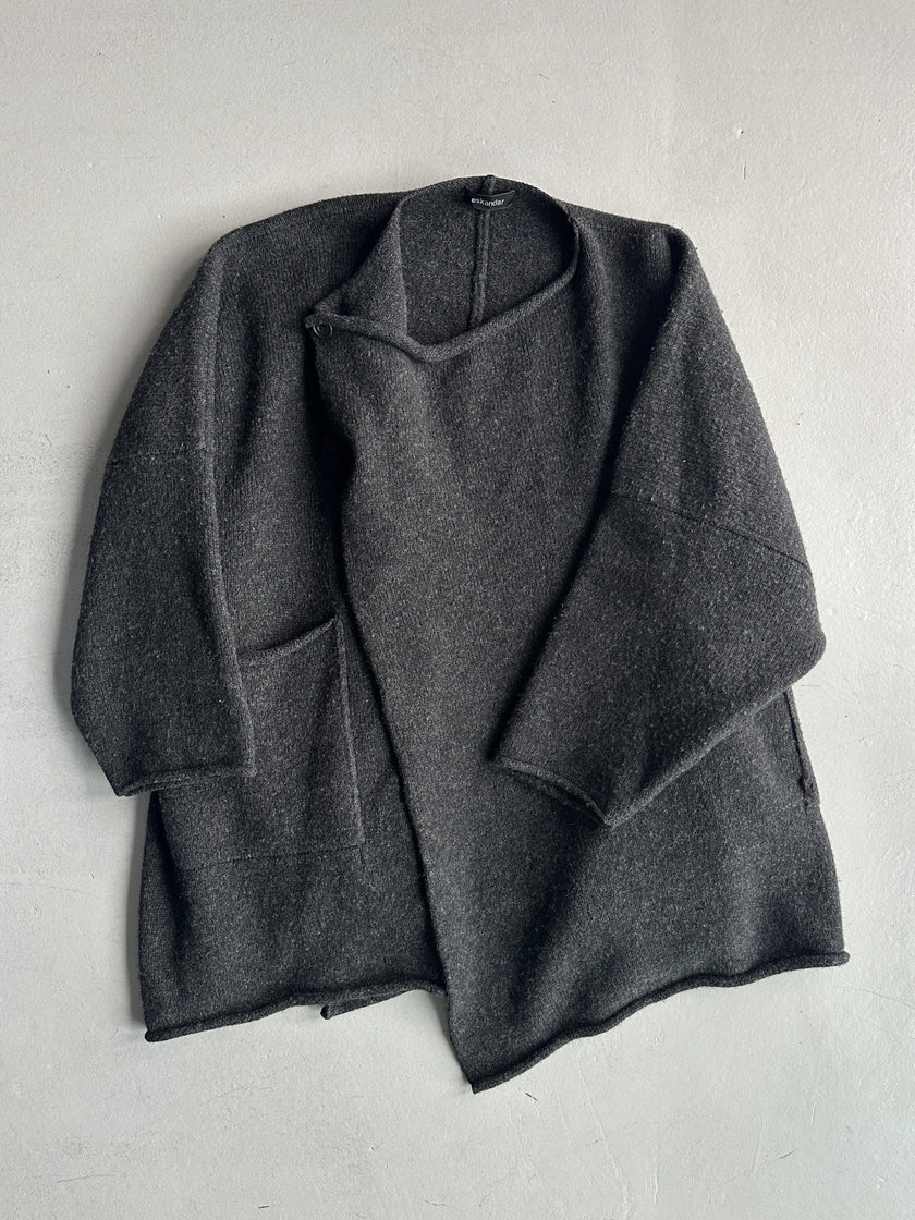 ESKANDAR - 1990s OVERSIZED ASYMMETRICAL WOOL COAT