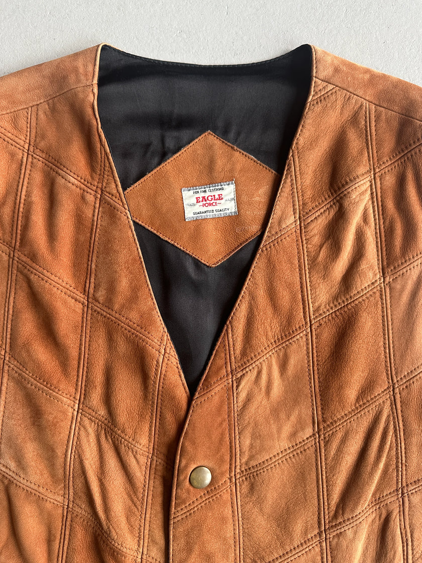 1980s SUEDE VEST GILET
