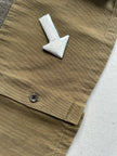 RYUICHIRO SHIMAZAKI - 1990s CONTRASTING WOOL BLOCK LONG SLEEVE SHIRT
