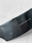 HIROKO KOSHINO - 1990s LEATHER WAIST BELT WITH THREE FLAP POCKETS