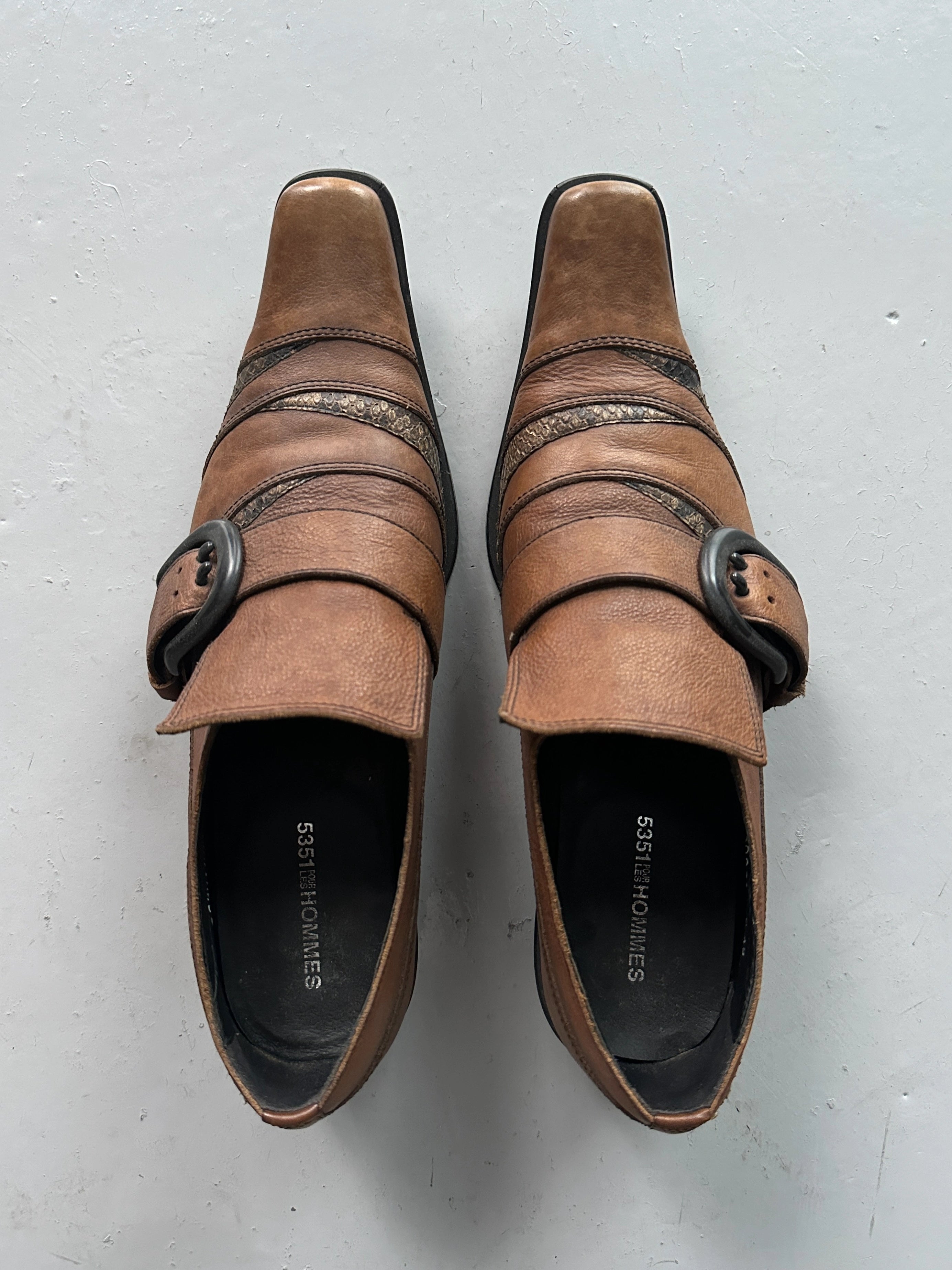 5351 POUR LES HOMMES - early 2000s WESTERN SLIP ON SHOES
