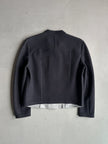 MARITHÉ + FRANÇOIS GIRBAUD - 1990s CROP FIT MANDARIN COLLAR JACKET