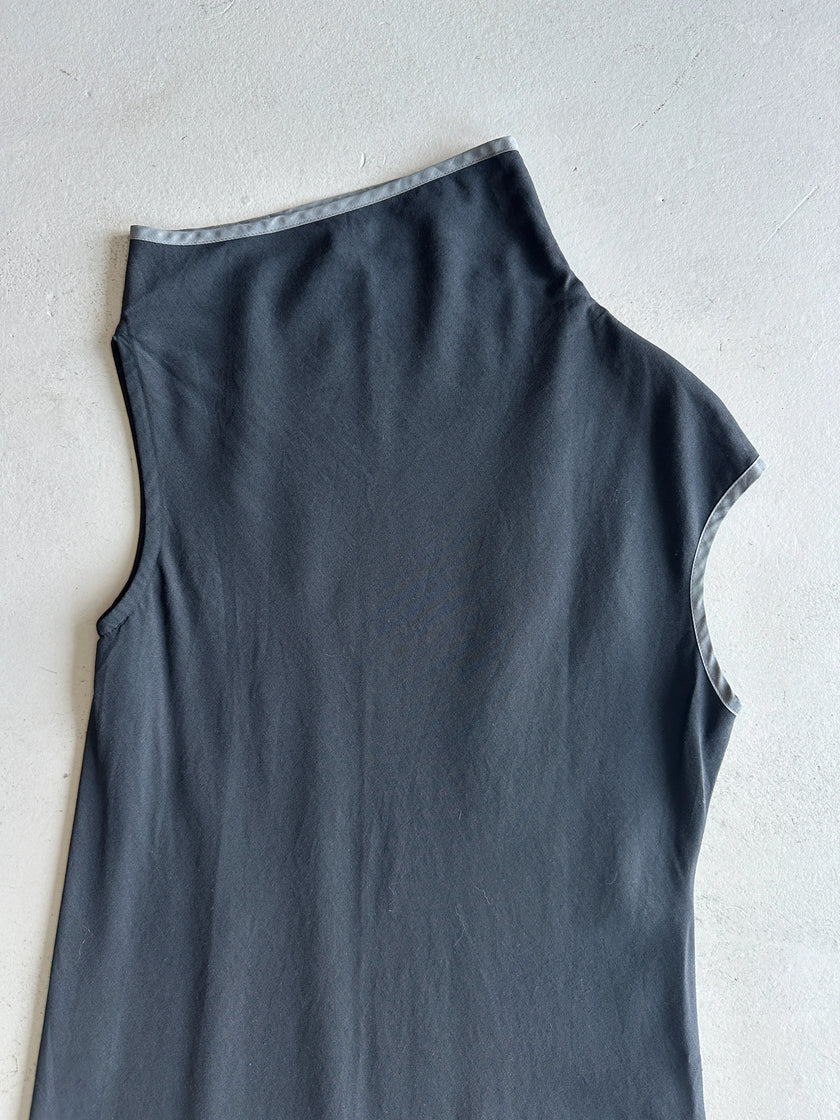 YOHJI YAMAMOTO WXYZ WORKSHOP - 1990s ASYMMETRICAL DRESS