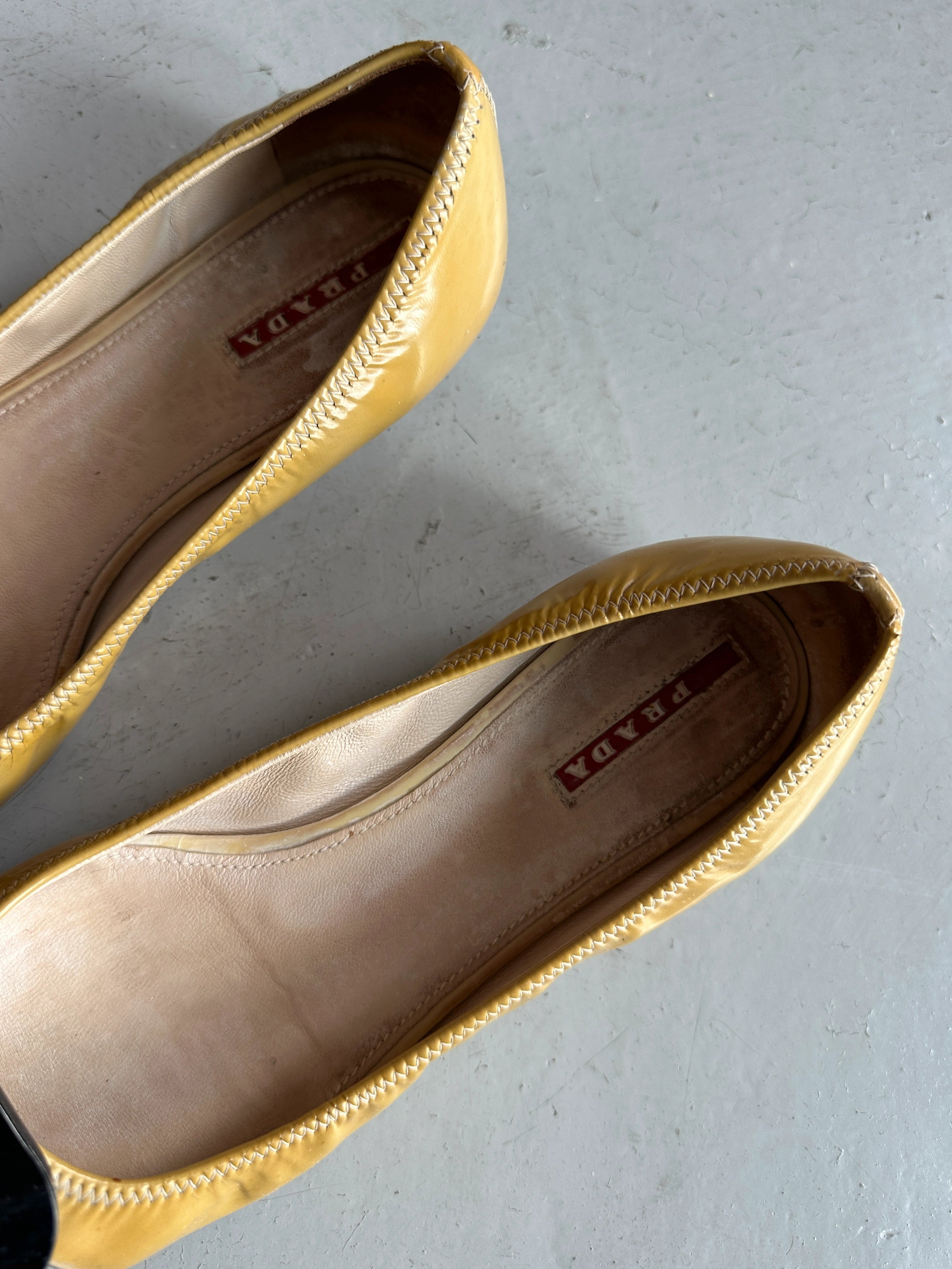 PRADA - F/W 2008 BICOLOR BALLERINA FLATS