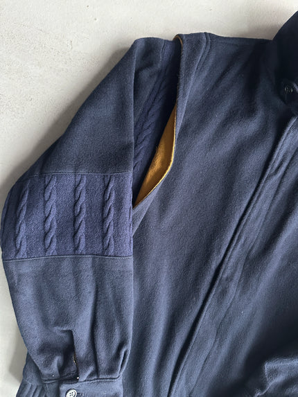 GIVENCHY - 1980s WOOL BOMBER JACKET WITH KNIT DETAILS