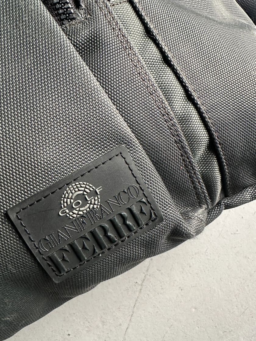 GIANFRANCO FERRÉ - 1990s SLING BAG WITH VELCRO STRAP POUCH