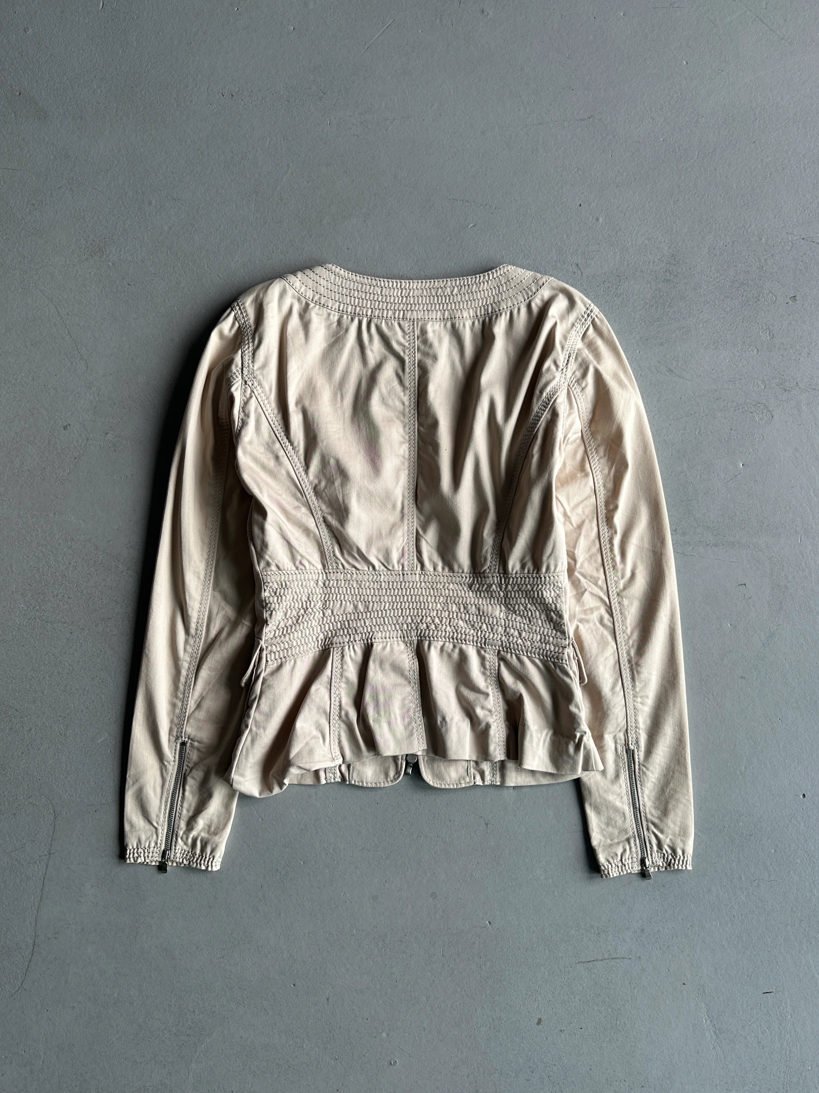 ARMANI EXCHANGE - 1990s TWO WAY ZIP LIGHT JACKET