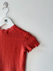 EMPORIO ARMANI - late 1980s PLEATED TEXTURE CROP FIT TOP