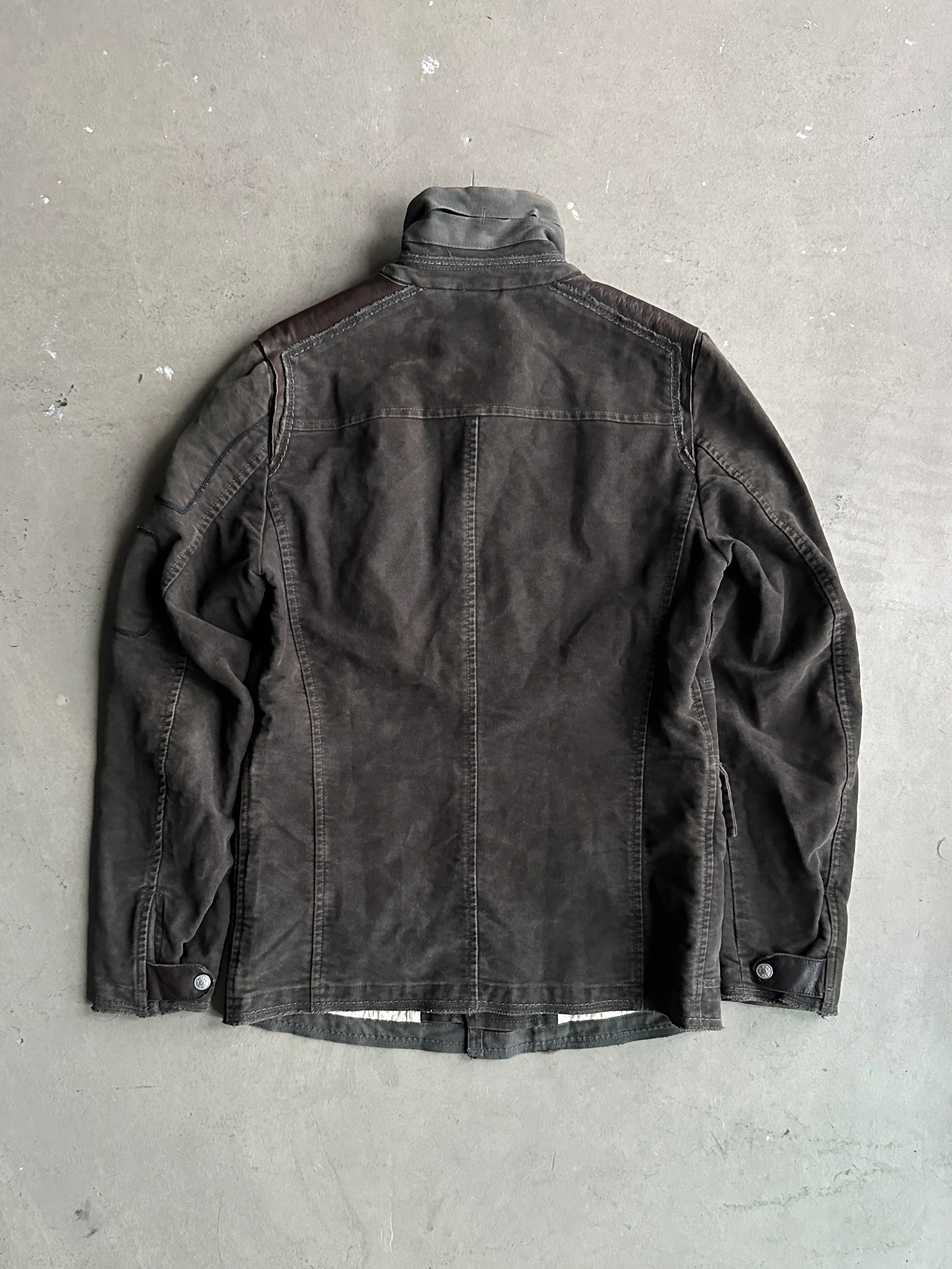 MARITHÉ + FRANÇOIS GIRBAUD - 2000s CARGO JACKET WITH CORDUROY COLLAR