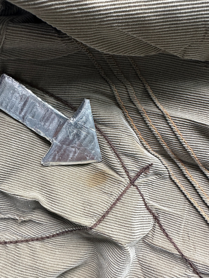 MARITHÉ + FRANÇOIS GIRBAUD - F/W 2003 LONG JACKET WITH FISHTAIL HEM