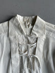 ESCADA - 1980s EMBROIDERED PLEATED BLOUSE