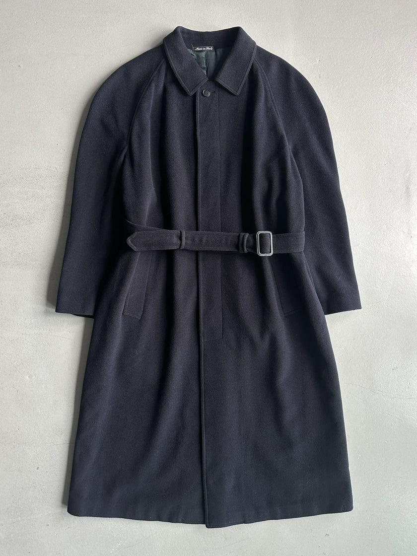 EMPORIO ARMANI - 1980s DROPPED SHOULDERS LONG COAT