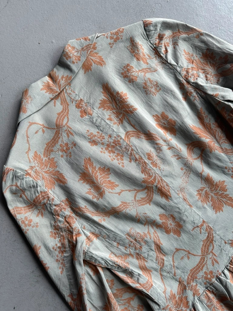 DRIES VAN NOTEN - 1990s FLORAL PATTERN LIGHT BLAZER