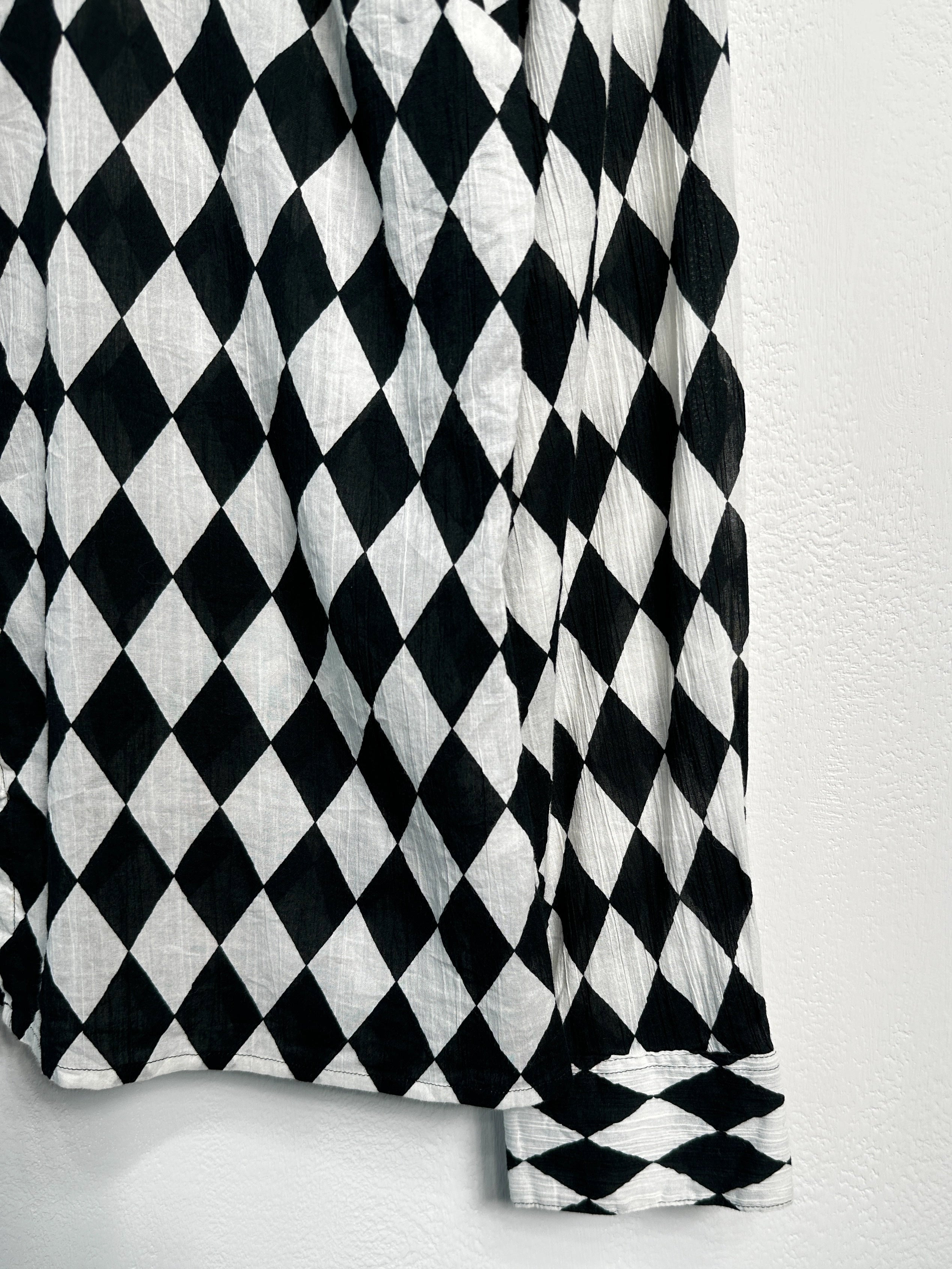 AGNÈS B. - 2000s CRINKLED ZIPPED SHIRT