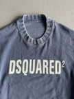 DSQUARED2 - A/W 2012 DISTRESSED SWEATER WITH KNITTED COLLAR