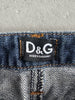 DOLCE & GABBANA - 1990s DENIM MINI SKIRT WITH FLUO DETAILS