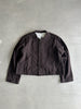 ISSEY MIYAKE HAI - 1980s MANDARIN COLLAR WOOL BLAZER