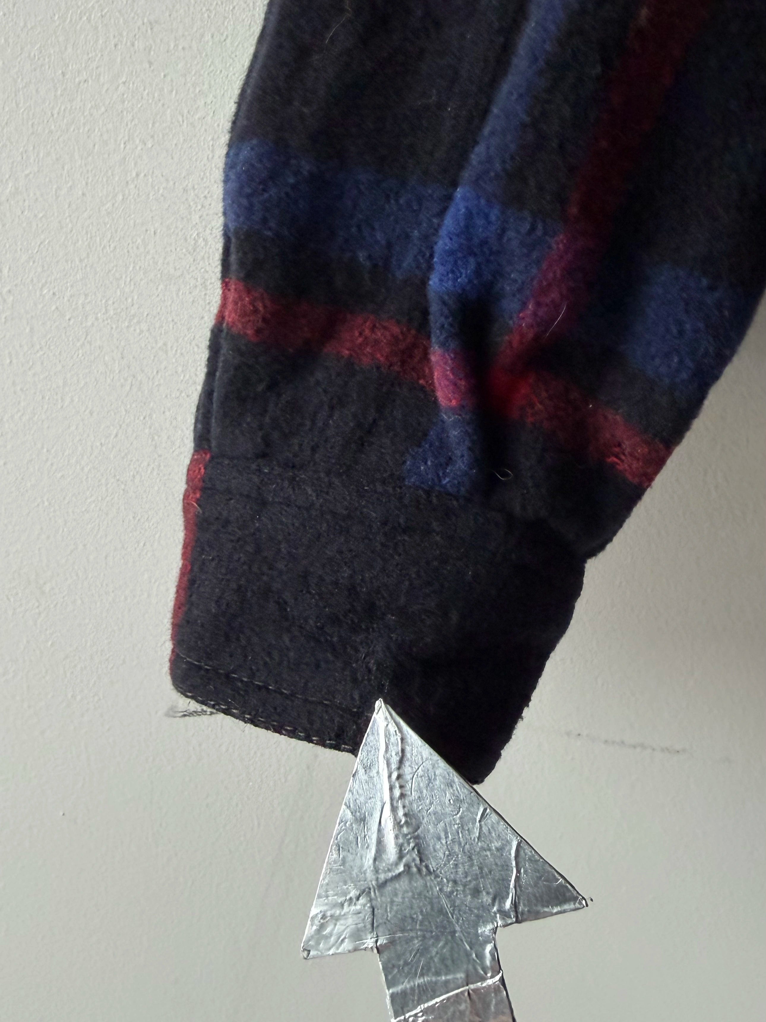 VALENTINO - 1980s BOXY FIT PLAID BOMBER JACKET