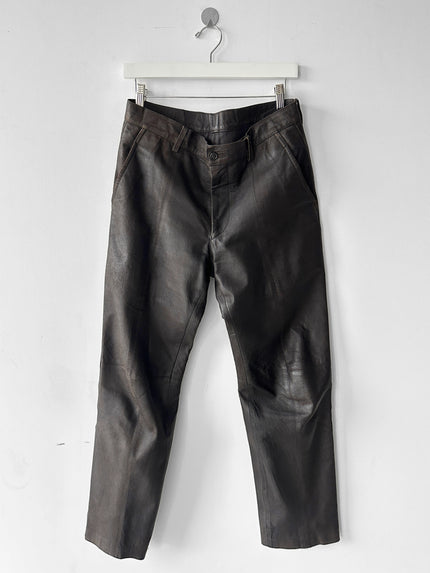 ISSEY MIYAKE MEN - F/W 2000 LEATHER TROUSERS