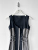 JOHN RICHMOND - 2000s PANELLED DRESS WITH LACING DETAILS AT WAIST