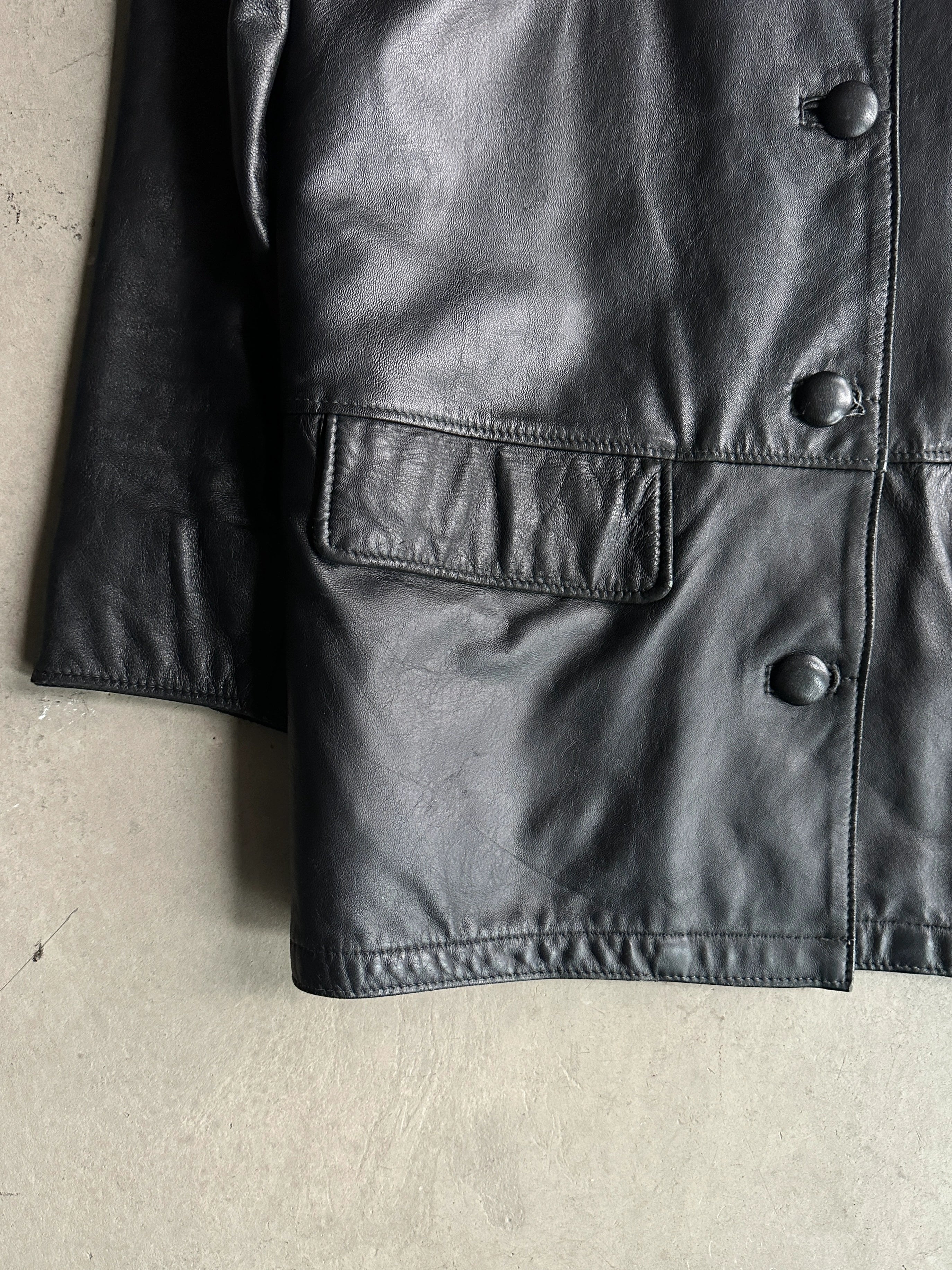 1990s STRAIGHT FIT LEATHER JACKET