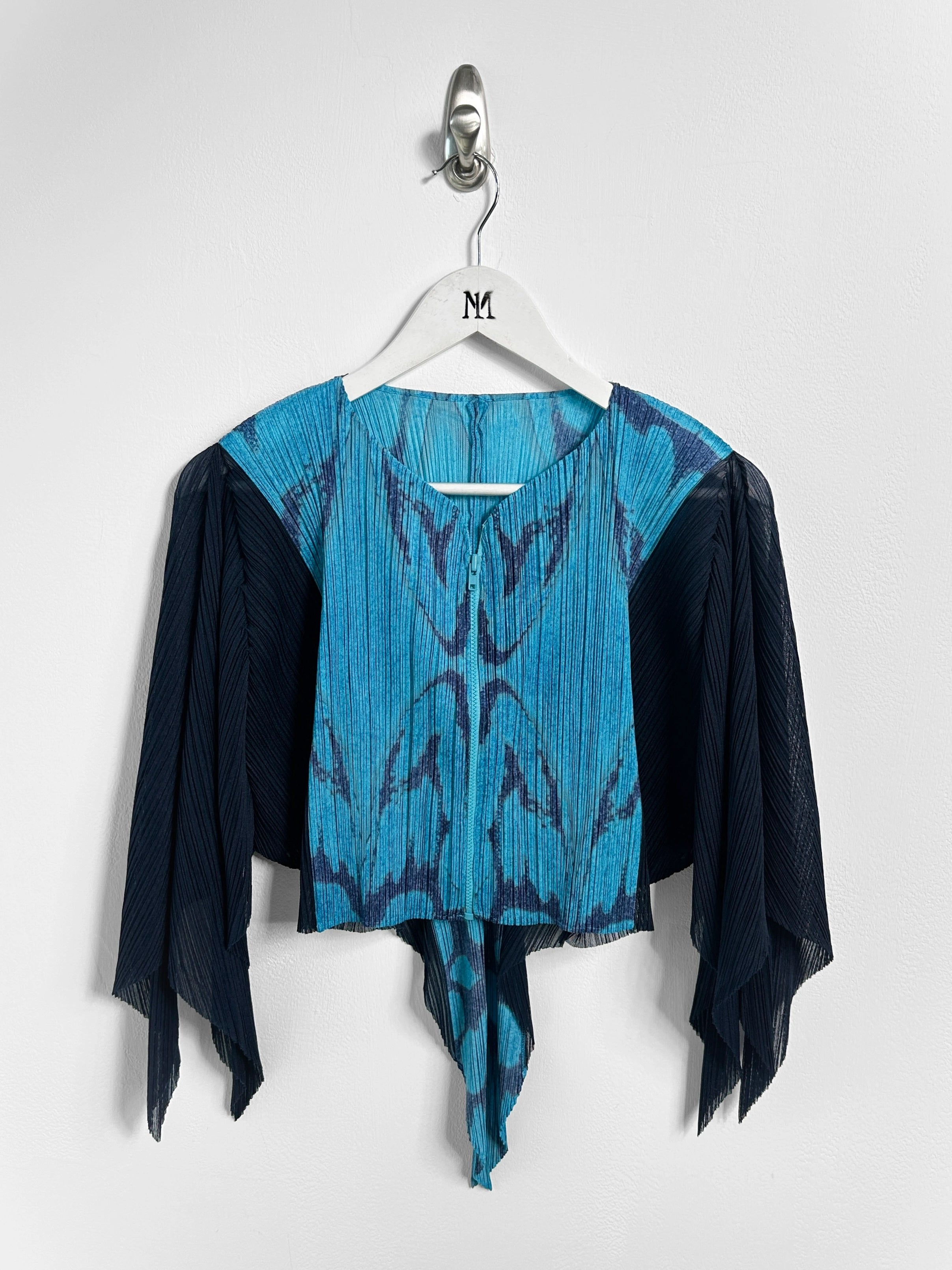 ISSEY MIYAKE PLEATS PLEASE - F/W 2013 CROPPED BUTTERFLY ZIPPED BOLERO