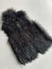 ARMANI JEANS - 2000s FAUX FUR OPEN GILET